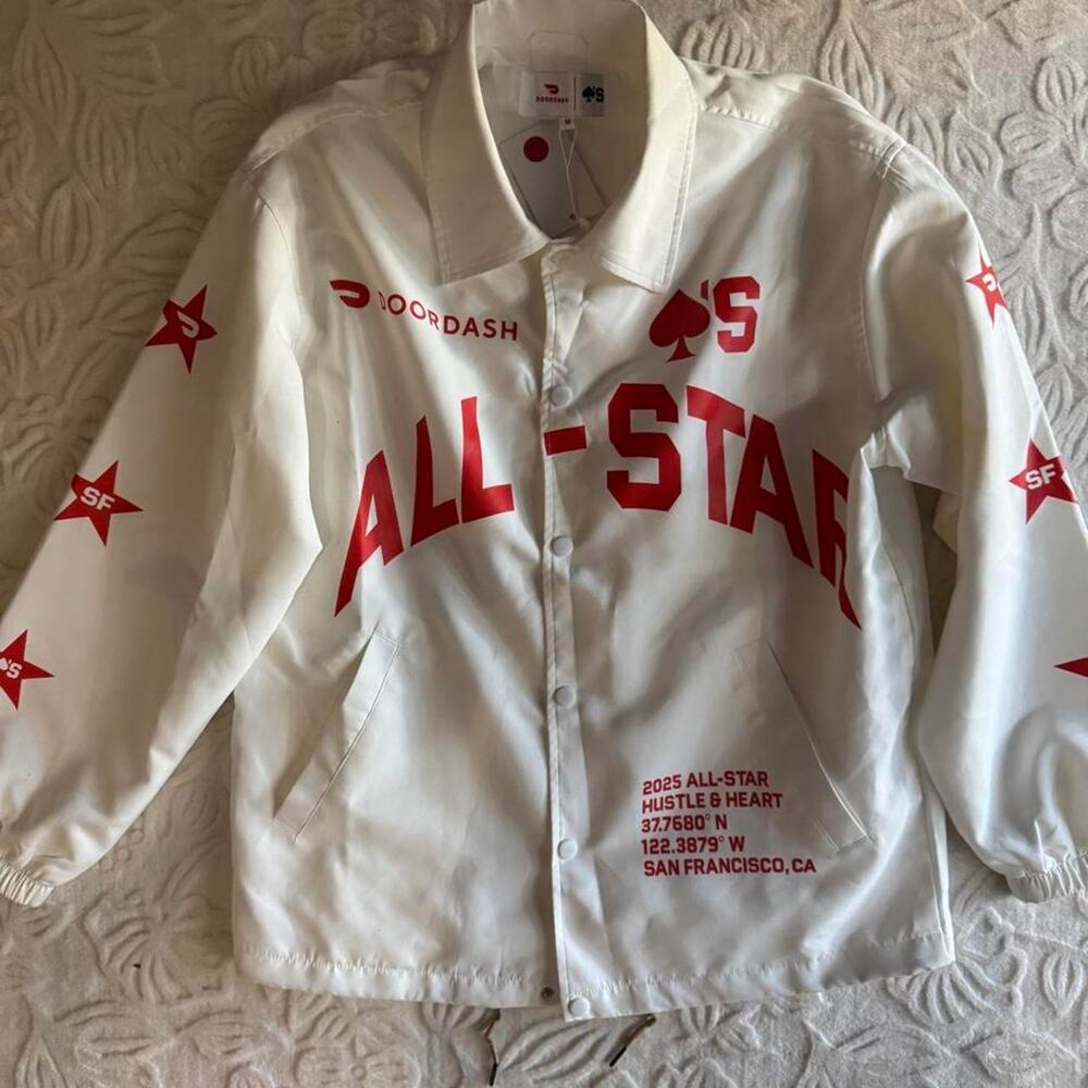Doordash all star white jacket
